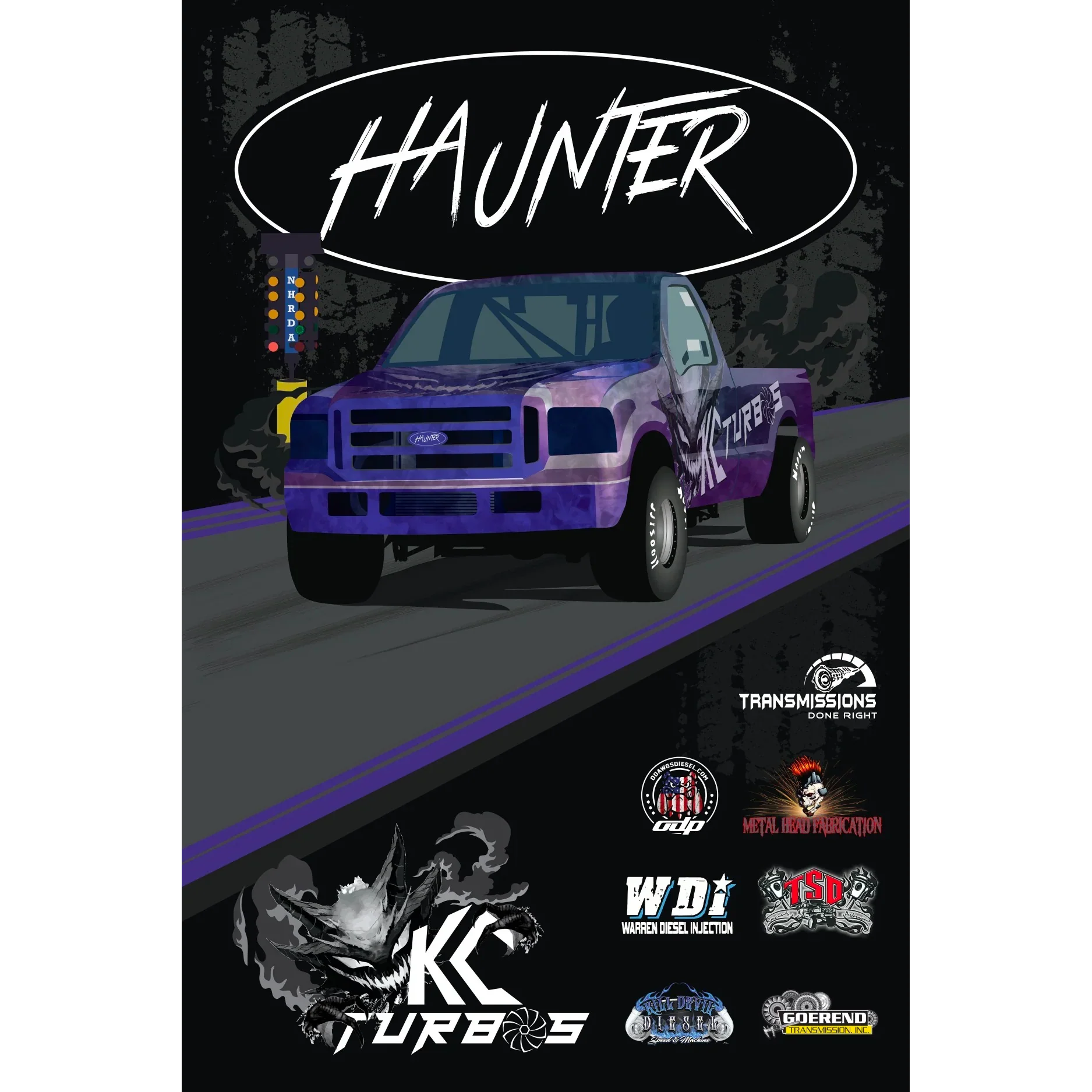HAUNTER Racetruck - T-shirt - Image 4
