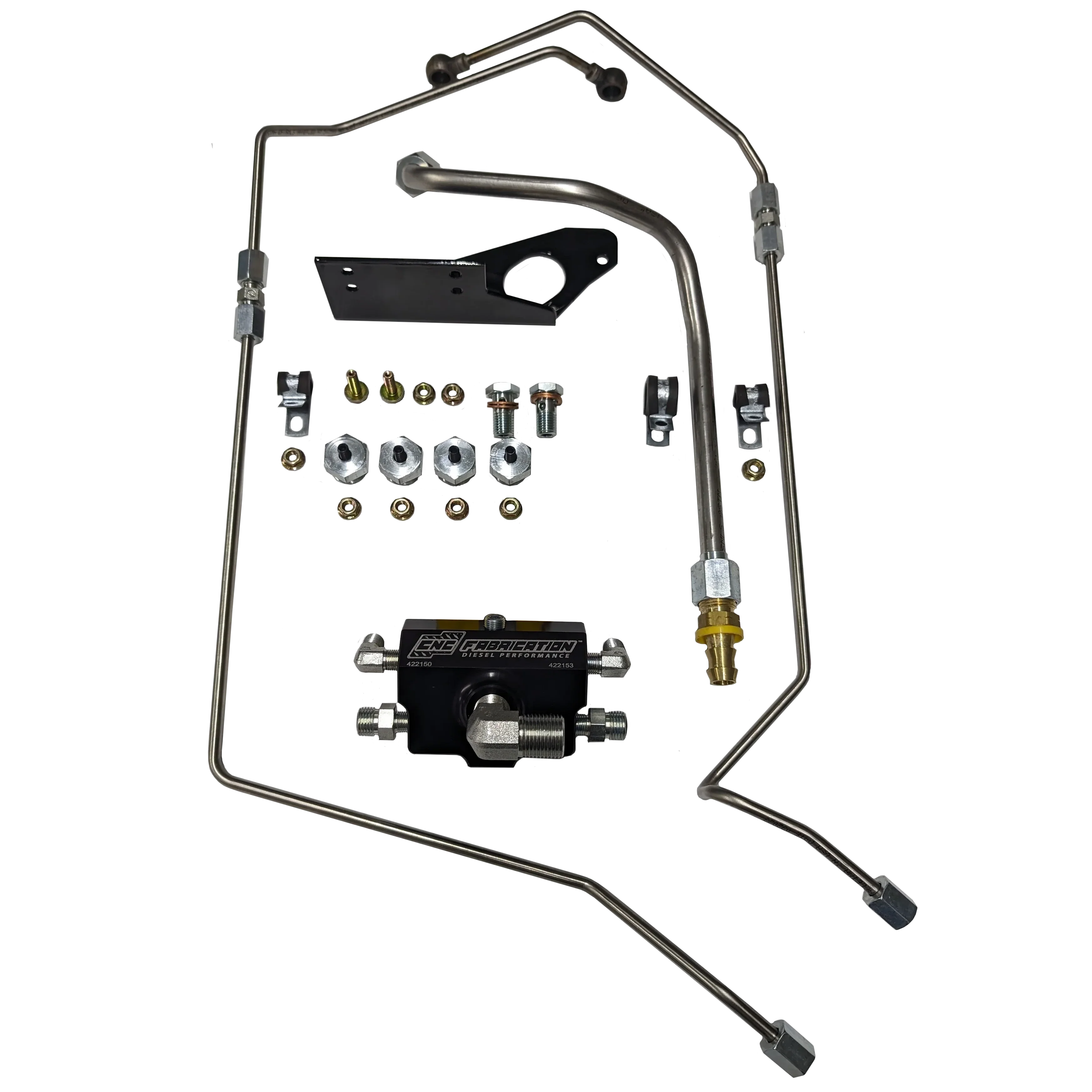 CNC Fab 4-Line Feed Fuel Line Kit - 6.0 Powerstroke (2003-2007) - Image 4