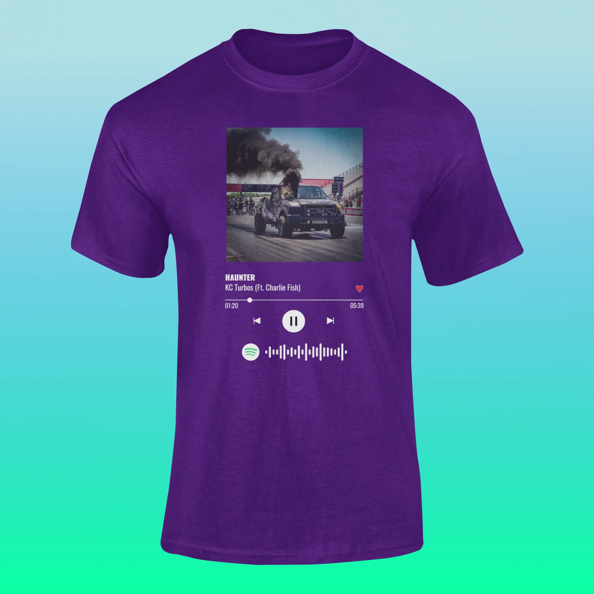 KC Spotify Song T-Shirt - Haunter - Image 4