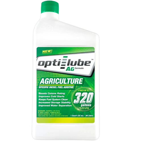 Opti-Lube Ag Agriculture Formula Diesel Fuel Additive: 1 Quart (32oz), Treats 320 Gallons