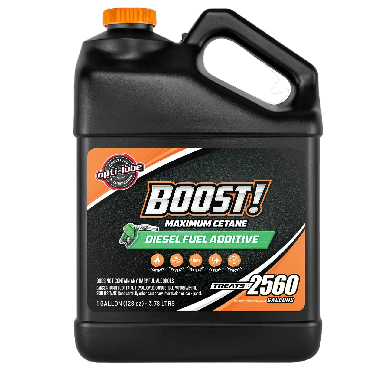 Opti-Lube Boost! Maximum Cetane Diesel Fuel Additive: 1 Gallon Without Accessories, Treats up to 2,560 Gallons