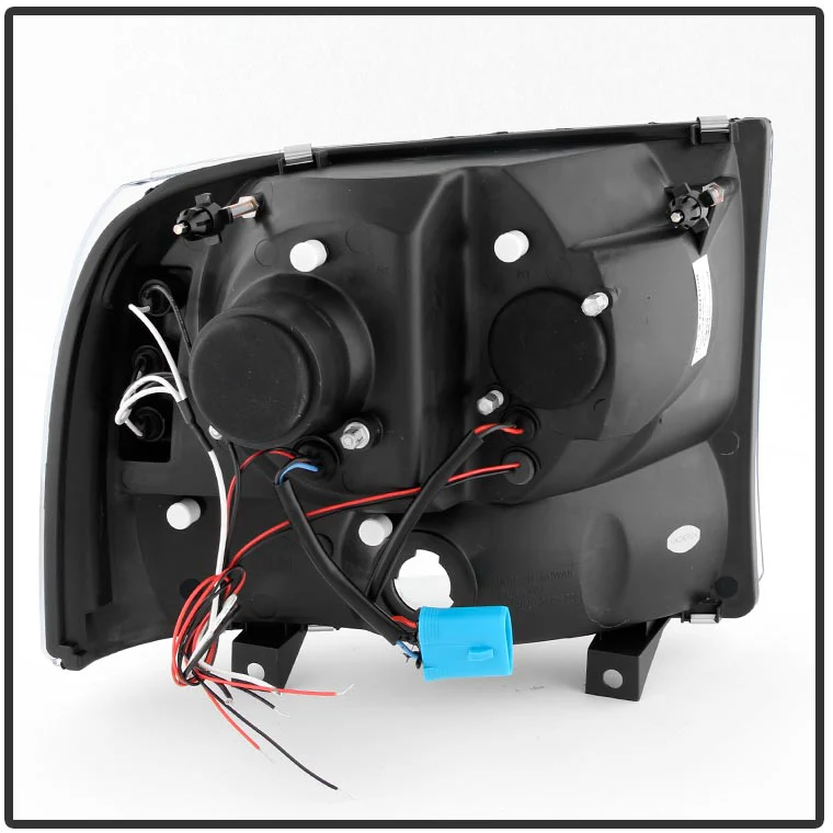 Spyder Chrome 1-PC. Projector Headlights W/ LED HALO - 6.0/7.3 Powerstroke (1999-2004) - Image 3